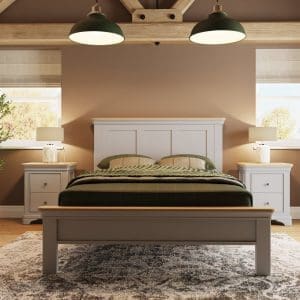 Faire 4ft6 Double Shaker Panel Bed in Dove Grey