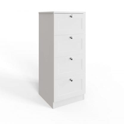 Artus Shaker 4 Drawer Chest Of Drawers Matt White - Image 5