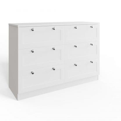 Artus Shaker 6 Drawer Chest Of Drawers Matt White - Image 5