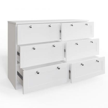 Artus Shaker 6 Drawer Chest Of Drawers Matt White - Image 6