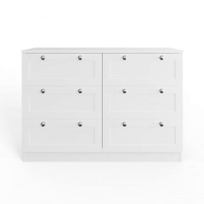 Artus Shaker 6 Drawer Chest Of Drawers Matt White - Image 4