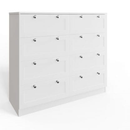 Artus Shaker 8 Drawer Chest Of Drawers Matt White - Image 5