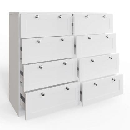 Artus Shaker 8 Drawer Chest Of Drawers Matt White - Image 6