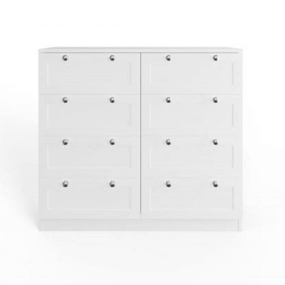 Artus Shaker 8 Drawer Chest Of Drawers Matt White - Image 4