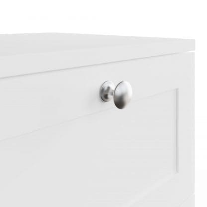 Artus Shaker 2 Drawer Bedside Table Nightstand Matt White - Image 8